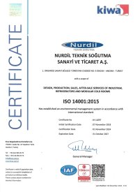 Kiwa EN 14001 2015 Certificate
