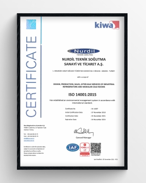 Kiwa EN 14001 2015 Certificate